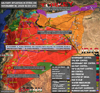 Military Situation In Syria On November 18, 2023 (Map Update)