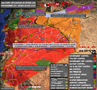Military Situation In Syria On November 27, 2023 (Map Update)