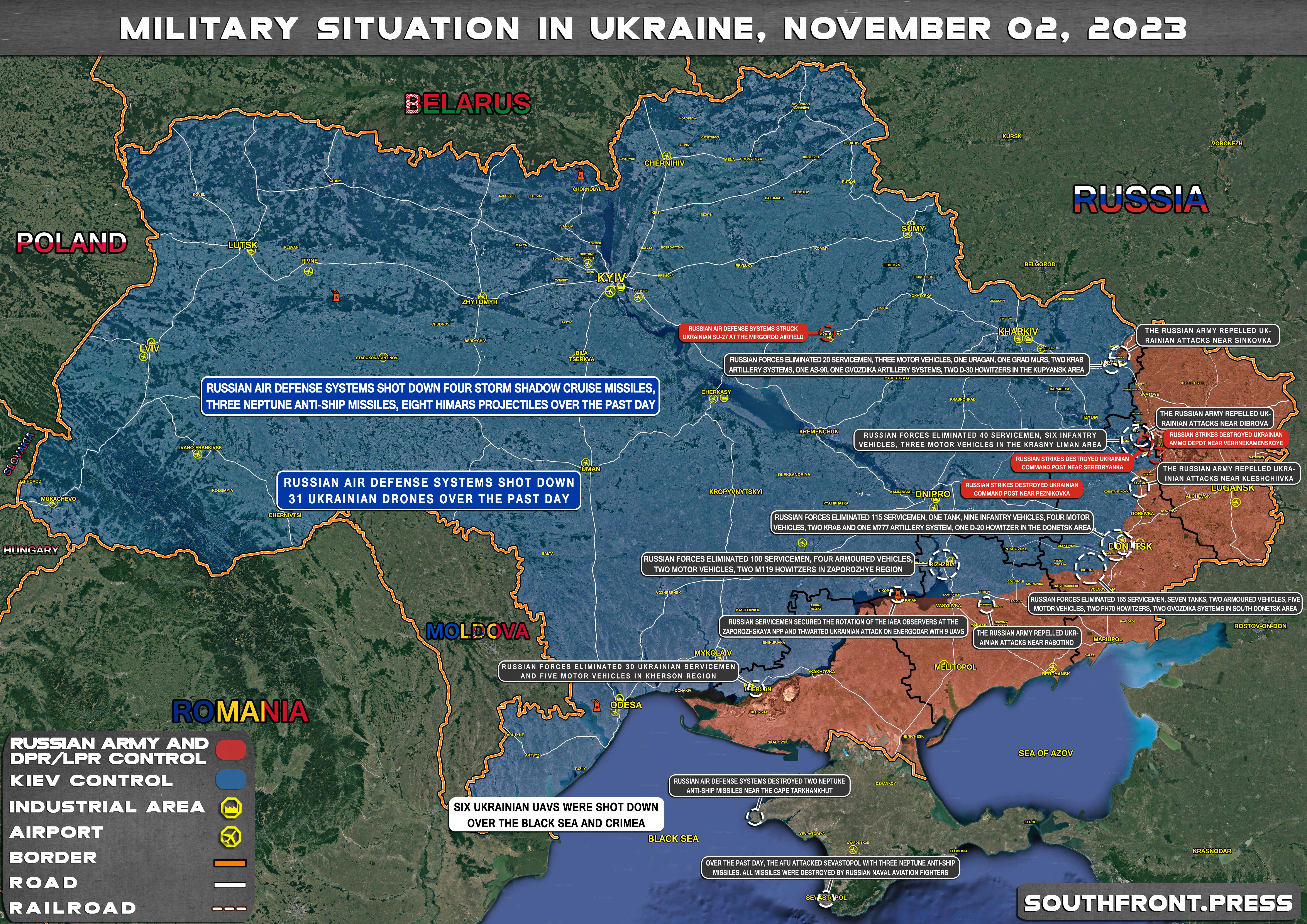 Military Situation In Ukraine On November 2, 2023 (Map Update)
