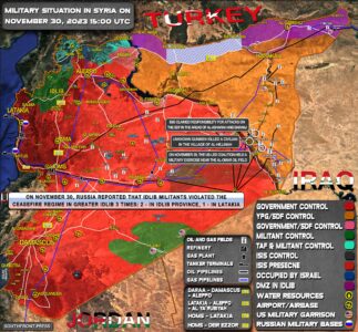 Military Situation In Syria On November 30, 2023 (Map Update)