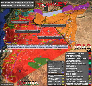 Military Situation In Syria On November 8, 2023 (Map Update)
