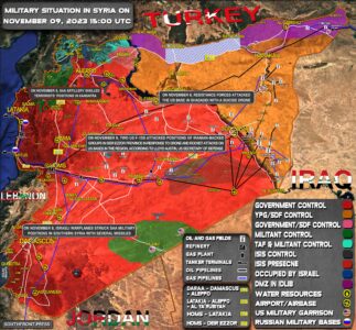 Military Situation In Syria On November 9, 2023 (Map Update)