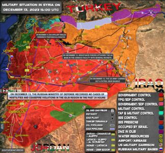 Military Situation In Syria On December 13, 2023 (Map Update)