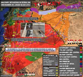 Military Situation In Syria On December 24, 2023 (Map Update)