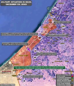 Military Situation In Palestine On December 3, 2023 (Map Update)