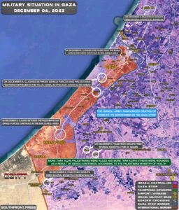 Military Situation In Palestine On December 6, 2023 (Map Update)