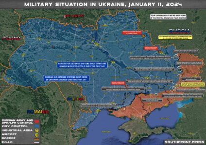 Military Situation In Ukraine On January 11, 2024 (Map Update)