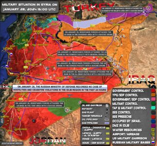 Military Situation In Syria On January 28, 2024 (Map Update)