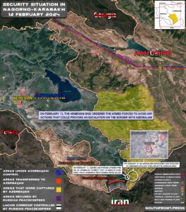 Military Situation On Armenian-Azerbaijani Border On February 13, 2024 (Map Update)