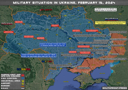 Military Situation In Ukraine On February 15, 2024 (Map Update)