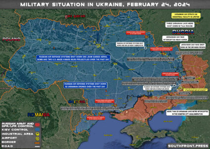 Military Situation On Ukrainian Frontlines On February 24, 2024 (Map Update)