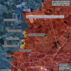 Military Overview: Russian Forces Start Storming Last Line Of Ukrainian Defense West Of Avdeevka