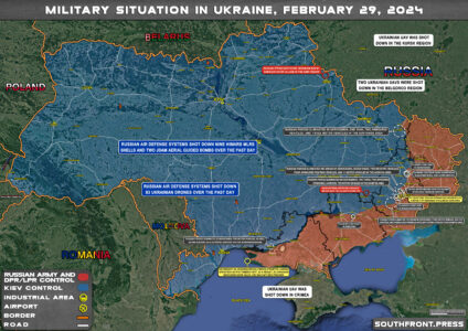 Military Situation On Ukrainian Frontlines On February 29, 2024 (Map Update)