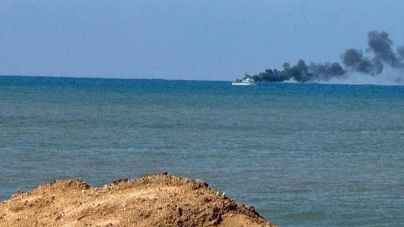 Israeli Patrol Boat Spotted On Fire Off Nahariyya Coast