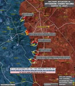 Military Situation On Ukrainian Frontlines On March 10, 2024 (Map Update)