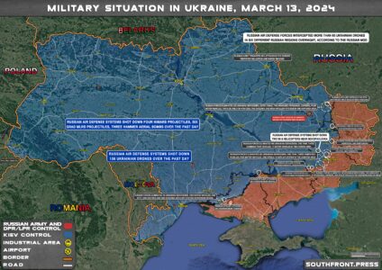 Military Situation On Ukrainian Frontlines On March 13, 2024 (Map Update)