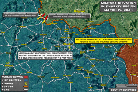 Ukrainian Attacks On Russian Border On March 14, 2024 (Map Update)