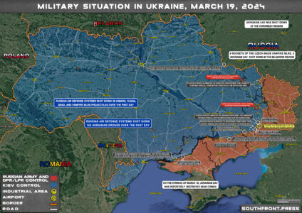 Military Situation On Ukrainian Frontlines On March 19, 2024 (Map Update)