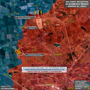Russian Forces Took Control Of Tonenkoe, Donetsk People's Republic (Map Update On March 21, 2024)