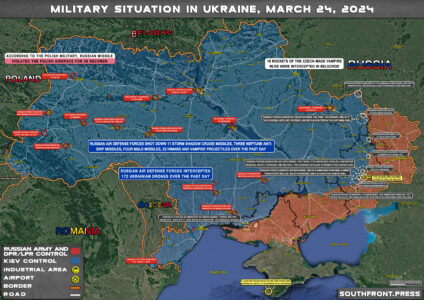 Military Situation On Ukrainian Frontlines On March 24, 2024 (Map Update)