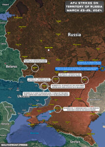 Ukrainian Strikes In Russian Rear On March 23-25, 2024 (Map Update)