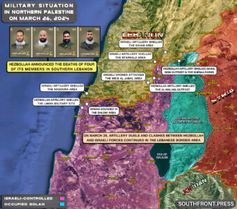 Military Situation In Palestine On March 26, 2024 (Map Update)