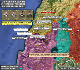 Military Situation In Palestine On March 28, 2024 (Map Update)