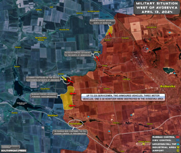 Russian Army Advanced In Avdeevka Direction (Map Update On April 13, 2024)