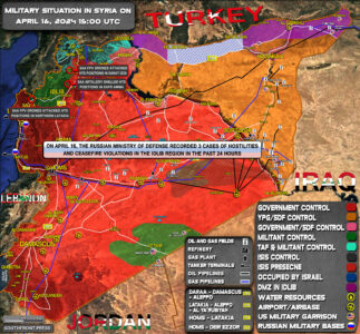 Military Situation In Syria On April 16, 2024 (Map Update)