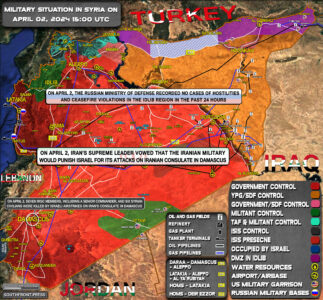 Military Situation In Syria On April 2, 2024 (Map Update)