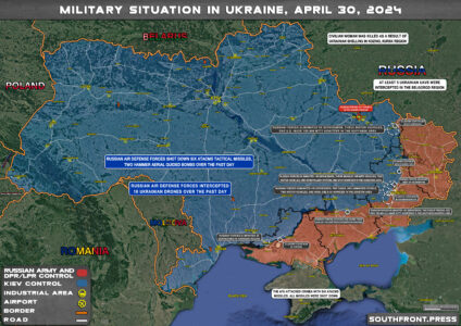 Military Situation On Ukrainian Frontlines On April 30, 2024 (Map Update)