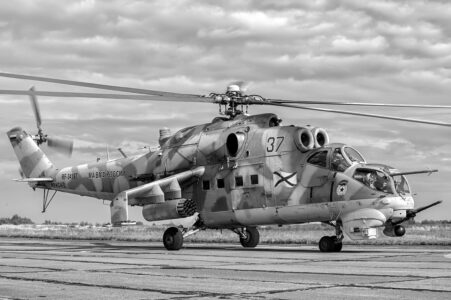 Russian Mi-24 Helicopter Crashed In The Black Sea