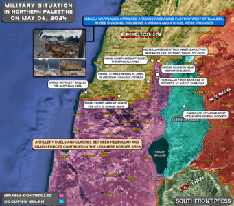 Military Situation In Palestine On May 6, 2024 (Map Update)